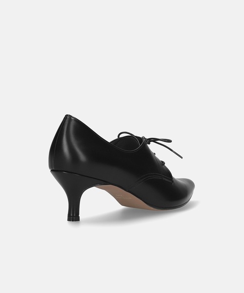 MAMIAN（マミアン）の「ポインテッドトゥ レースアップ ブーティ (5.0cmヒール)（ブーツ・レディース・ブラック/ブラック系その他・25.0cm/24.5cm/24.0cm/23.5cm/23.0cm/22.5cm）」の6枚目の写真