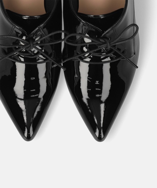 MAMIAN（マミアン）の「ポインテッドトゥ レースアップ ブーティ (5.0cmヒール)（ブーツ・レディース・ブラック/ブラック系その他・25.0cm/24.5cm/24.0cm/23.5cm/23.0cm/22.5cm）」の13枚目の写真