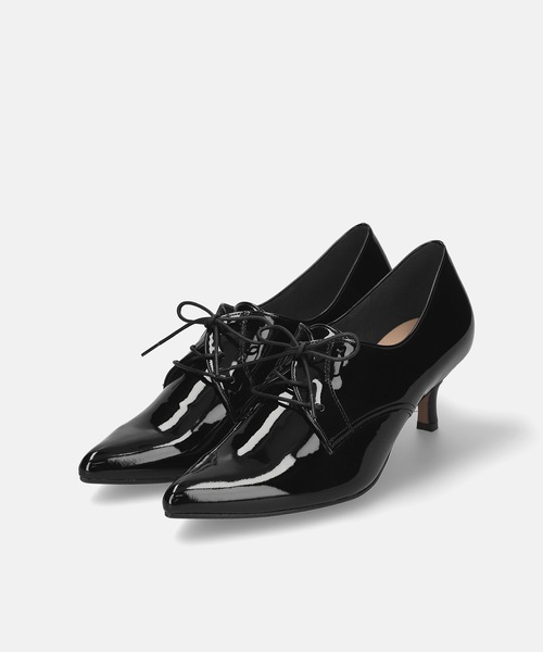 MAMIAN（マミアン）の「ポインテッドトゥ レースアップ ブーティ (5.0cmヒール)（ブーツ・レディース・ブラック/ブラック系その他・25.0cm/24.5cm/24.0cm/23.5cm/23.0cm/22.5cm）」の8枚目の写真
