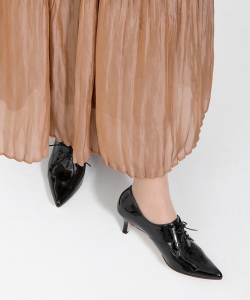 MAMIAN（マミアン）の「ポインテッドトゥ レースアップ ブーティ (5.0cmヒール)（ブーツ・レディース・ブラック/ブラック系その他・25.0cm/24.5cm/24.0cm/23.5cm/23.0cm/22.5cm）」の17枚目の写真