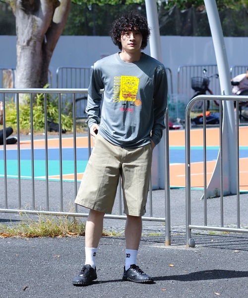 SPALDING（スポルディング）の「【SPALDING/スポルディング】ロングスリーブTシャツ スポンジ・ボブ バスケットボール フリーク/UVカット吸水速乾長袖ロンT（Tシャツ/カットソー・メンズ・ブラック/ヘザーグレー/ダークグリーン・MEDIUM/LARGE）」の14枚目の写真