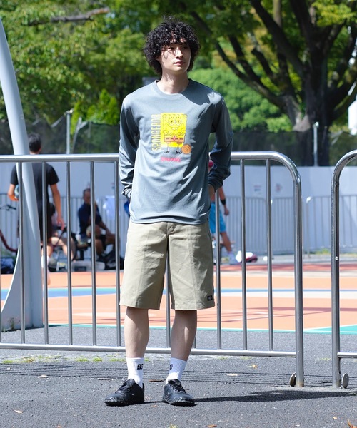 SPALDING（スポルディング）の「【SPALDING/スポルディング】ロングスリーブTシャツ スポンジ・ボブ バスケットボール フリーク/UVカット吸水速乾長袖ロンT（Tシャツ/カットソー・メンズ・ブラック/ヘザーグレー/ダークグリーン・MEDIUM/LARGE）」の15枚目の写真