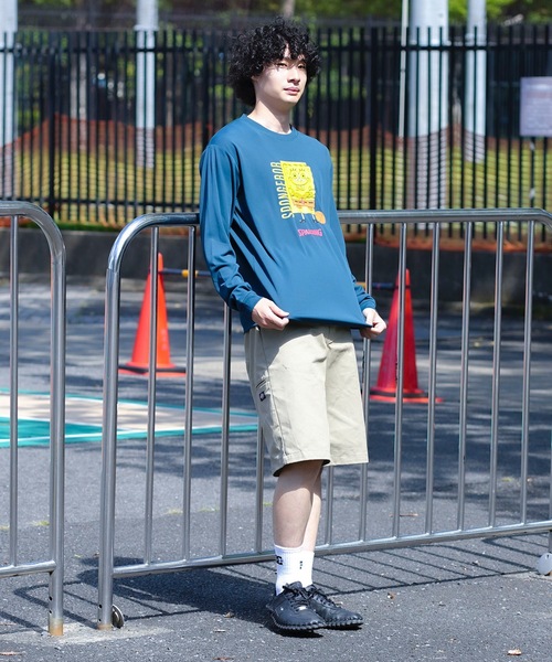 SPALDING（スポルディング）の「【SPALDING/スポルディング】ロングスリーブTシャツ スポンジ・ボブ バスケットボール フリーク/UVカット吸水速乾長袖ロンT（Tシャツ/カットソー・メンズ・ブラック/ヘザーグレー/ダークグリーン・MEDIUM/LARGE）」の21枚目の写真