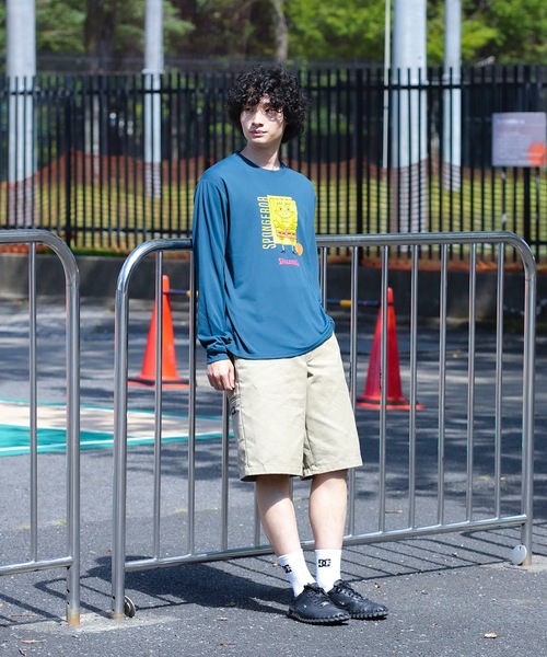 SPALDING（スポルディング）の「【SPALDING/スポルディング】ロングスリーブTシャツ スポンジ・ボブ バスケットボール フリーク/UVカット吸水速乾長袖ロンT（Tシャツ/カットソー・メンズ・ブラック/ヘザーグレー/ダークグリーン・MEDIUM/LARGE）」の22枚目の写真