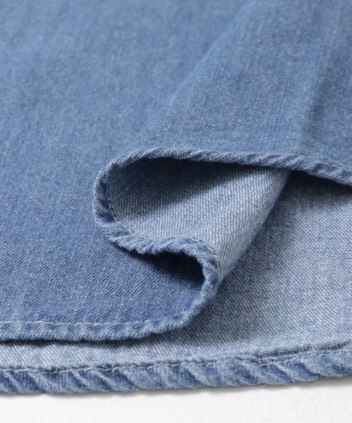 ITEMS URBANRESEARCH（アイテムズ アーバンリサーチ）の「ダブルポケット ウォッシュドデニムシャツ（シャツ/ブラウス・メンズ・ブルー/ブラック・LARGE/MEDIUM）」の18枚目の写真