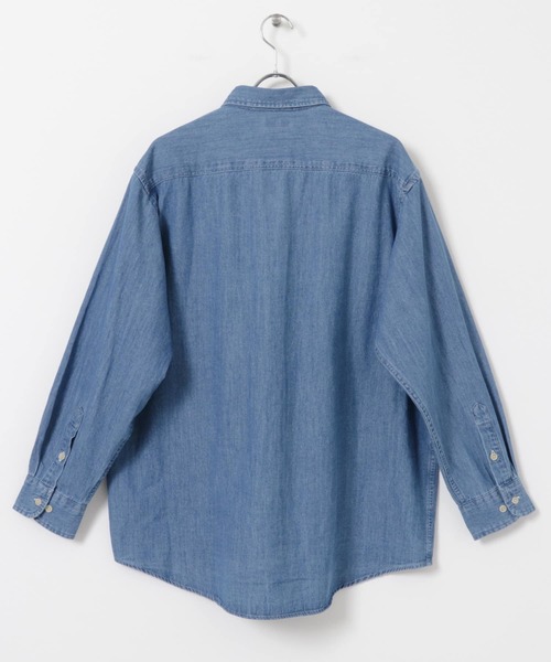 ITEMS URBANRESEARCH（アイテムズ アーバンリサーチ）の「ダブルポケット ウォッシュドデニムシャツ（シャツ/ブラウス・メンズ・ブルー/ブラック・LARGE/MEDIUM）」の22枚目の写真