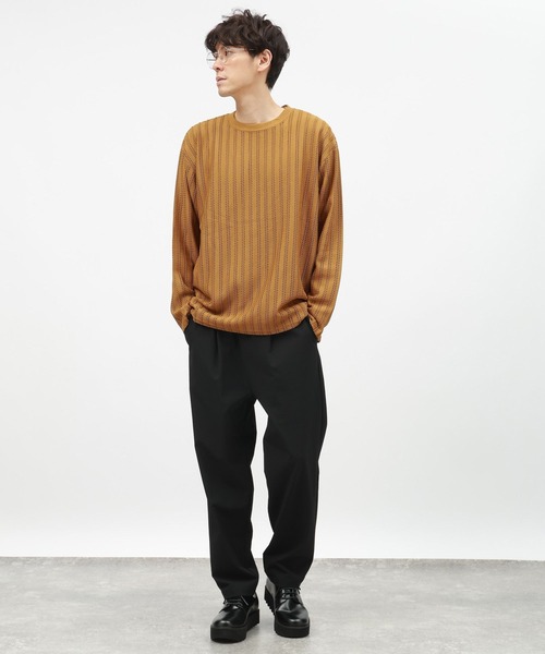 LAKOLE（ラコレ）の「レースアンサンブル長袖T / 142874（Tシャツ/カットソー・メンズ・ライトグレー/マスタード/ブラック・LARGE/MEDIUM）」の8枚目の写真