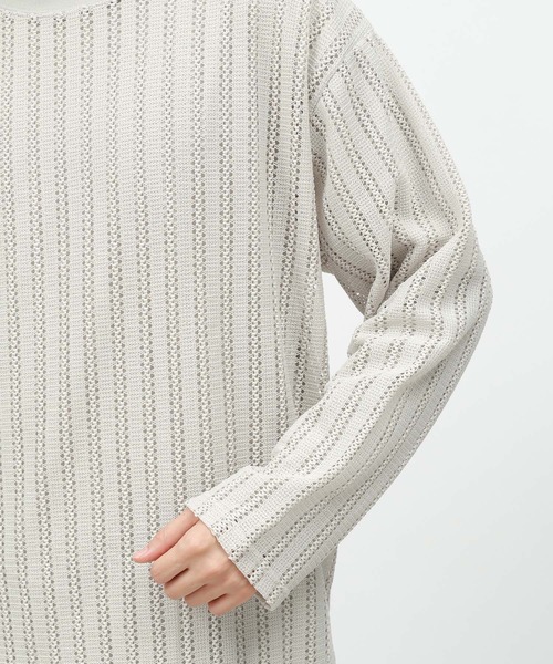 LAKOLE（ラコレ）の「レースアンサンブル長袖T / 142874（Tシャツ/カットソー・メンズ・ライトグレー/マスタード/ブラック・LARGE/MEDIUM）」の13枚目の写真