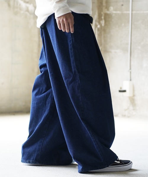 Beno(ビーノ)の「2タックイージーワイドパンツ(その他パンツ・メンズ・ブラック/アイボリー/ブラック系その他/ワンウォッシュ/ブルー系その他2・FREE)」の14枚目の写真