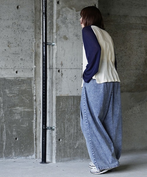 Beno(ビーノ)の「2タックイージーワイドパンツ(その他パンツ・メンズ・ブラック/アイボリー/ブラック系その他/ワンウォッシュ/ブルー系その他2・FREE)」の9枚目の写真
