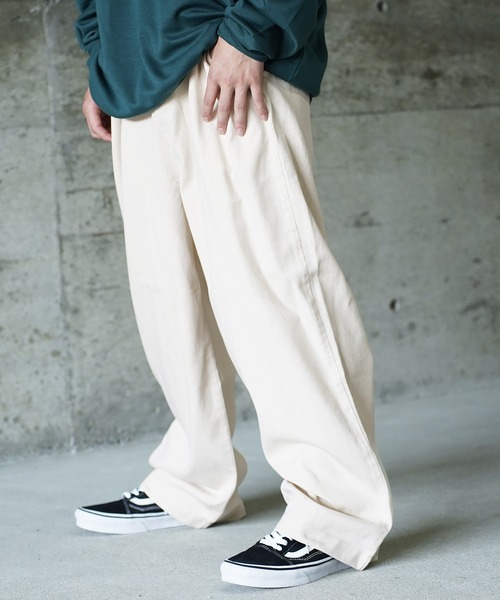 Beno(ビーノ)の「2タックイージーワイドパンツ(その他パンツ・メンズ・ブラック/アイボリー/ブラック系その他/ワンウォッシュ/ブルー系その他2・FREE)」の19枚目の写真