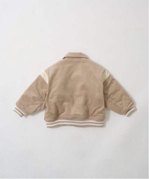 b・ROOM（ビールーム）の「コーデュロイスタジャン（ブルゾン・キッズ・ベージュ/ブルー/エンジ/チャコール・140cm/130cm/120cm/110cm/100cm/150cm）」の6枚目の写真