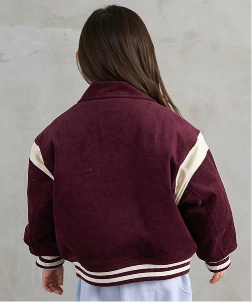 b・ROOM（ビールーム）の「コーデュロイスタジャン（ブルゾン・キッズ・ベージュ/ブルー/エンジ/チャコール・140cm/130cm/120cm/110cm/100cm/150cm）」の12枚目の写真