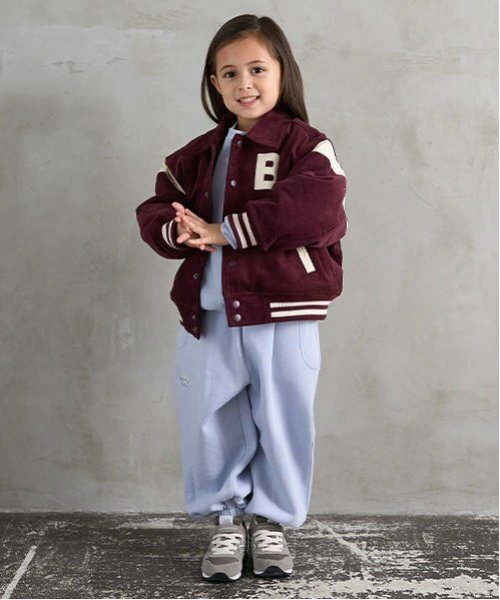 b・ROOM（ビールーム）の「コーデュロイスタジャン（ブルゾン・キッズ・ベージュ/ブルー/エンジ/チャコール・140cm/130cm/120cm/110cm/100cm/150cm）」の13枚目の写真