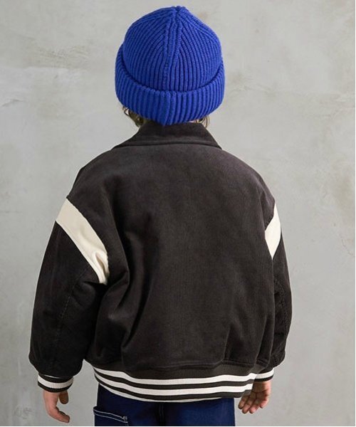 b・ROOM（ビールーム）の「コーデュロイスタジャン（ブルゾン・キッズ・ベージュ/ブルー/エンジ/チャコール・140cm/130cm/120cm/110cm/100cm/150cm）」の20枚目の写真