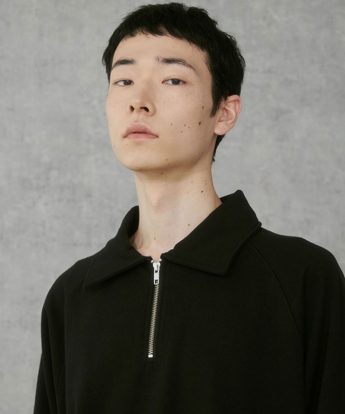 THE STANDARD（ザスタンダード）の「WEGO/ラグランハーフZIPプルオーバー（スウェット・メンズ・ブラック/杢グレー・MEDIUM/LARGE）」の11枚目の写真