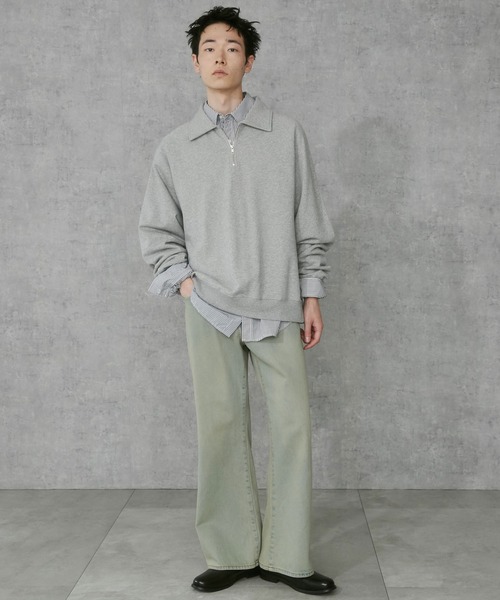 THE STANDARD（ザスタンダード）の「WEGO/ラグランハーフZIPプルオーバー（スウェット・メンズ・ブラック/杢グレー・MEDIUM/LARGE）」の22枚目の写真