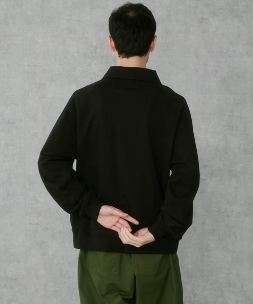 THE STANDARD（ザスタンダード）の「WEGO/ラグランハーフZIPプルオーバー（スウェット・メンズ・ブラック/杢グレー・MEDIUM/LARGE）」の15枚目の写真