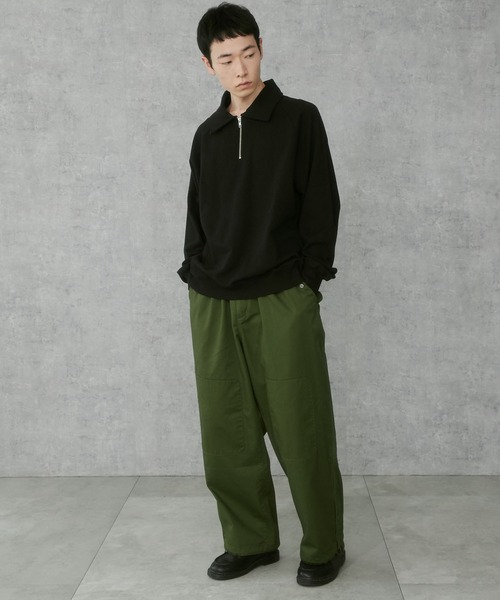 THE STANDARD（ザスタンダード）の「WEGO/ラグランハーフZIPプルオーバー（スウェット・メンズ・ブラック/杢グレー・MEDIUM/LARGE）」の16枚目の写真