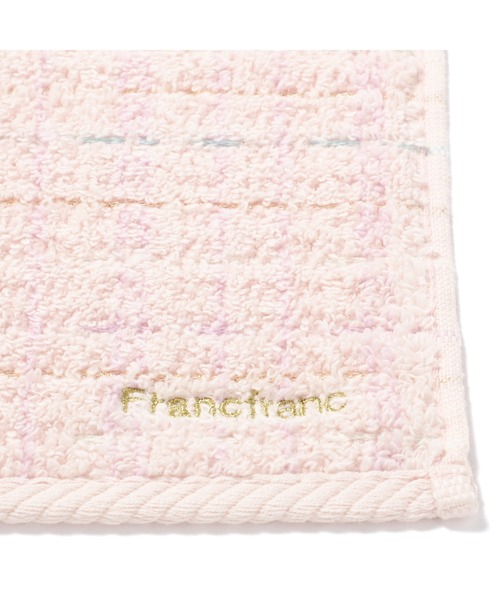 Francfranc(フランフラン)の「抗菌防臭 ツイードパターン ハンカチタオル ピンク(ハンカチ/ハンドタオル・レディース・ピンク・FREE)」の2枚目の写真