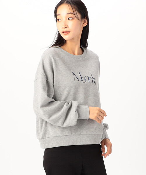 COMME CA ISM(コムサイズム)の「ロゴ刺繍トレーナー(スウェット・レディース・ライトグレー/ネイビー/アイボリー・MEDIUM/LARGE)」の7枚目の写真