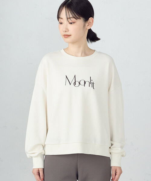 COMME CA ISM(コムサイズム)の「ロゴ刺繍トレーナー(スウェット・レディース・ライトグレー/ネイビー/アイボリー・MEDIUM/LARGE)」の10枚目の写真