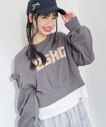 BISKEE | カスレロゴプリント プルオーバー（140㎝～160㎝）(スウェット)