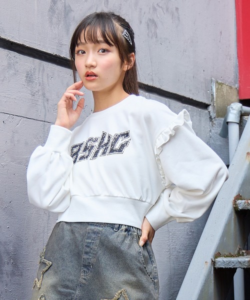 カスレロゴプリント プルオーバー（140㎝～160㎝）（スウェット