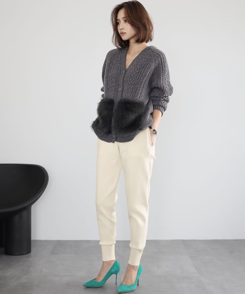 ニットパンツお値下げ セール】ニットジョガーパンツ（その他パンツ）｜ELFRANK（エル