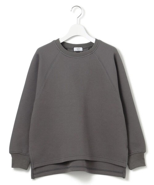 J.PRESS YORK STREET(ジェイプレスヨークストリート)の「【WOMEN】ダンボールジャージー スウェット(スウェット・レディース・ネイビー系/イエロー系/グレー系/ライトグレー系・F)」の1枚目の写真