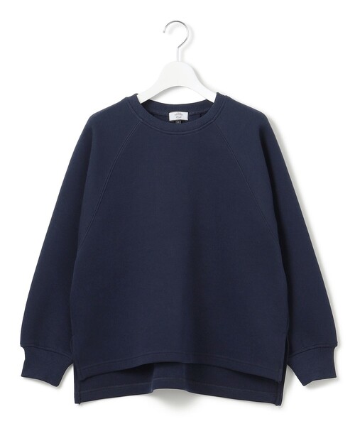 J.PRESS YORK STREET(ジェイプレスヨークストリート)の「【WOMEN】ダンボールジャージー スウェット(スウェット・レディース・ネイビー系/イエロー系/グレー系/ライトグレー系・F)」の3枚目の写真