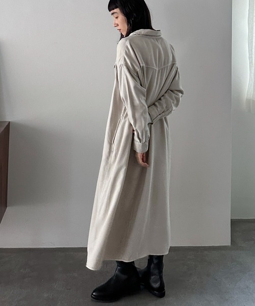 【セール】ソフトデニムシャツワンピース(シャツワンピース)|DOUX ARCHIVES(ドゥアルシーヴ) 【セール】ソフトデニムシャツワンピース(シャツワンピース)|DOUX ARCHIVES(ドゥアルシーヴ)