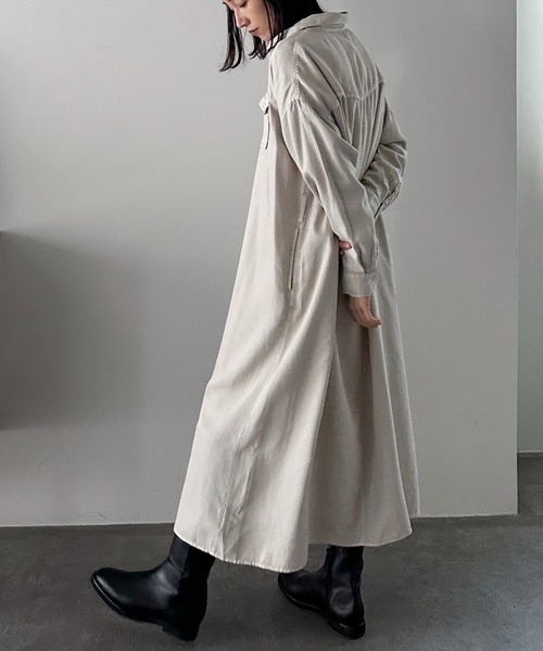 【セール】ソフトデニムシャツワンピース(シャツワンピース)|DOUX ARCHIVES(ドゥアルシーヴ) 【セール】ソフトデニムシャツワンピース(シャツワンピース)|DOUX ARCHIVES(ドゥアルシーヴ)