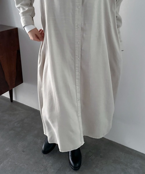 【セール】ソフトデニムシャツワンピース(シャツワンピース)|DOUX ARCHIVES(ドゥアルシーヴ) 【セール】ソフトデニムシャツワンピース(シャツワンピース)|DOUX ARCHIVES(ドゥアルシーヴ)