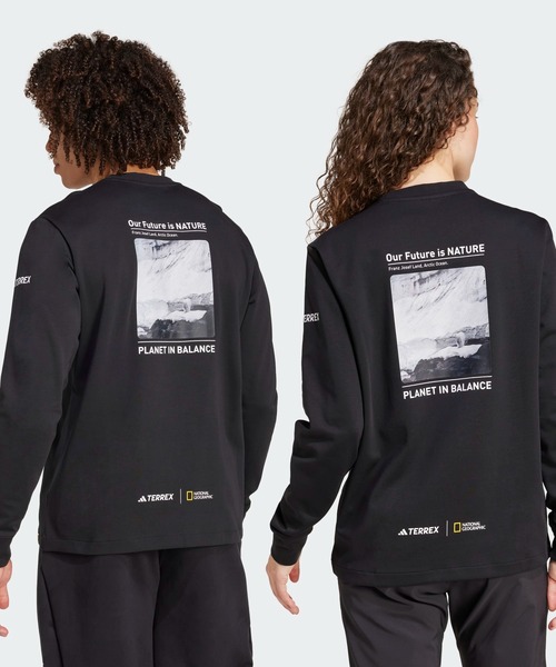 セール】cナショナル ジオグラフィック 長袖グラフィックTシャツ