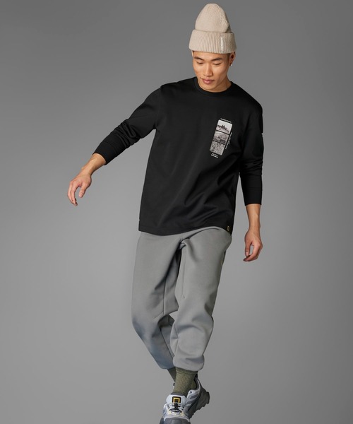 セール】cナショナル ジオグラフィック 長袖グラフィックTシャツ