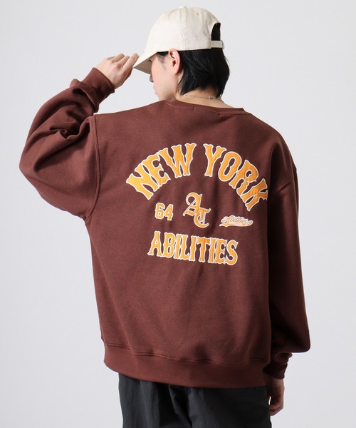 Jungle Storm(ジャングルストーム)の「Baseball embroidery wide sweat / BASEBALL刺繍 ワイド スウェット unisex(スウェット・メンズ・ブラック/アッシュグレー/ブラウン・M/L)」の6枚目の写真