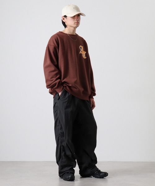 Jungle Storm(ジャングルストーム)の「Baseball embroidery wide sweat / BASEBALL刺繍 ワイド スウェット unisex(スウェット・メンズ・ブラック/アッシュグレー/ブラウン・M/L)」の8枚目の写真