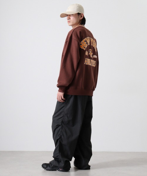 Jungle Storm(ジャングルストーム)の「Baseball embroidery wide sweat / BASEBALL刺繍 ワイド スウェット unisex(スウェット・メンズ・ブラック/アッシュグレー/ブラウン・M/L)」の9枚目の写真