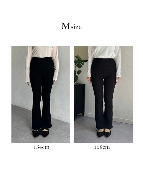 prose verse（プロズヴェール）の「裏微起毛スーパーストレッチスリットパンツ（その他パンツ・レディース・ブラック・SMALL/MEDIUM/PM/PL/LARGE/TL）」の6枚目の写真