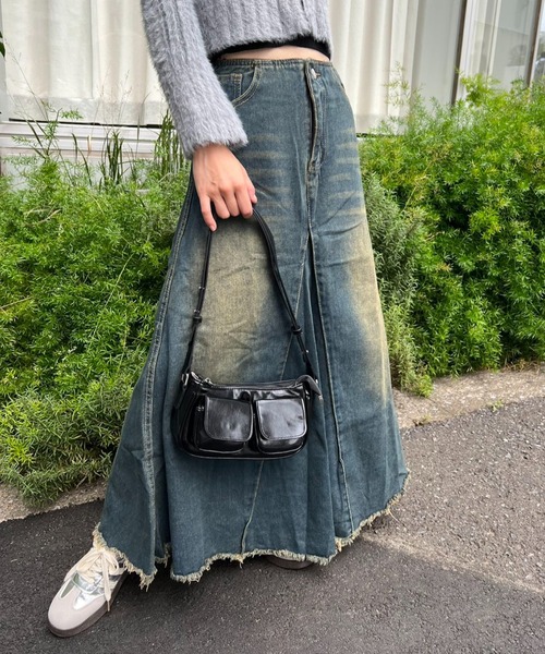mebole（メボレ）の「デニムロングスカート（デニムスカート・レディース・ブルー・MEDIUM/SMALL）」の16枚目の写真