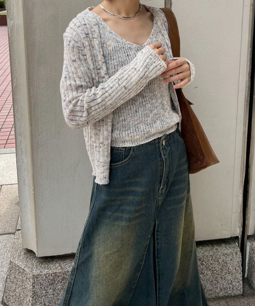 mebole（メボレ）の「デニムロングスカート（デニムスカート・レディース・ブルー・MEDIUM/SMALL）」の5枚目の写真