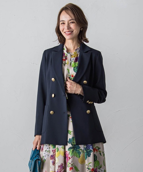 【セール】【カタログ掲載】サイロスパンギャバジャケット(テーラードジャケット)|Viaggio Blu(ビアッジョブルー)