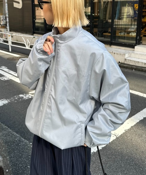 CIAOPANIC TYPY ライトグレー ジッパー付きジャケット CIAOPANIC TYPY（チャオパニックティピー）の「【MOL】スタンド