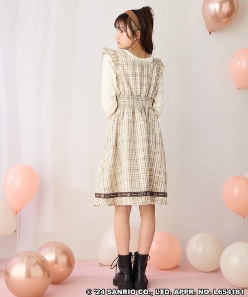 Amoriregirl×kuromiコラボ】クロミレースアップフレアジャンパー