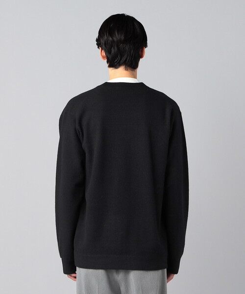 COMME CA MEN（コムサメン）の「天竺×裏目切り替え強縮ニット カーディガン（カーディガン/ボレロ・メンズ・ブラック/グレー・L/M）」の10枚目の写真