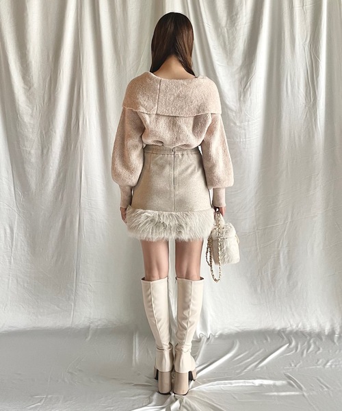 NOMAE（ノーマエ）の「リボンオフショルニットトップス（ニット