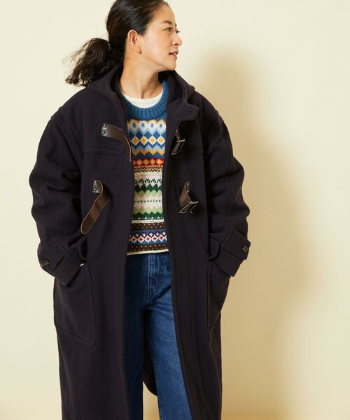 Freada　フリーダ　ダッフルコート　　　ネイビー Freada（フリーダ）の「Freada/フリーダ ダッフルコート（ダッフル