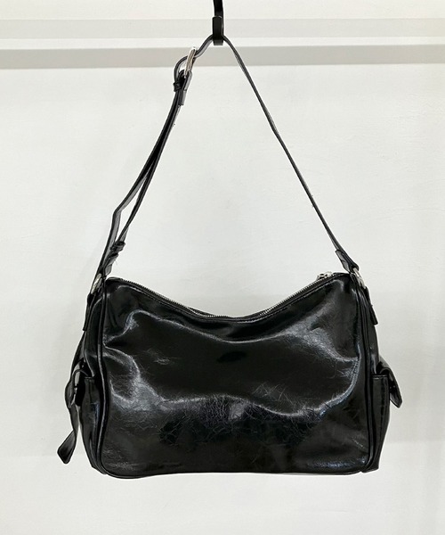 non-hedge（ノンヘッジ）の「フラップポケットショルダーバッグ（ショルダーバッグ・レディース・ブラック/シルバー/レッド・FREE）」の12枚目の写真