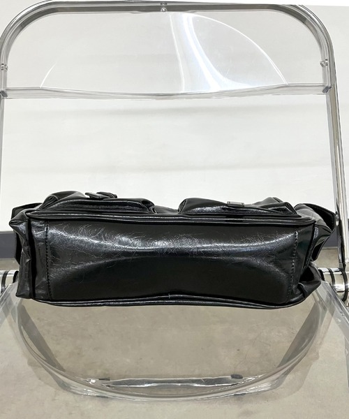 non-hedge（ノンヘッジ）の「フラップポケットショルダーバッグ（ショルダーバッグ・レディース・ブラック/シルバー/レッド・FREE）」の14枚目の写真